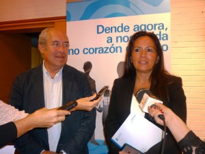 María José Bravo Bosch e José Luis Díez, jefe territorial da Consellería de Medio Ambiente, Territorio e Infraestruturas